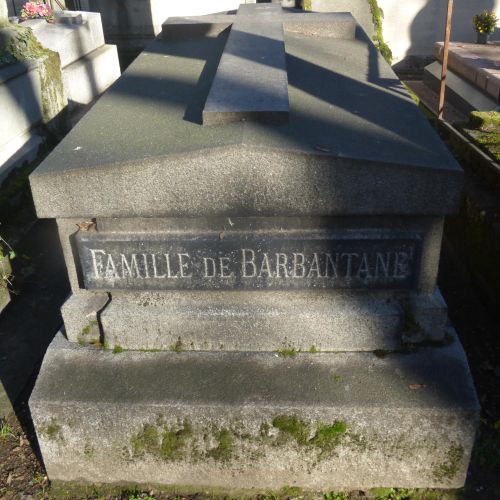 Sépulture de BARBANTANE au cimetière de Montmartre © MCP