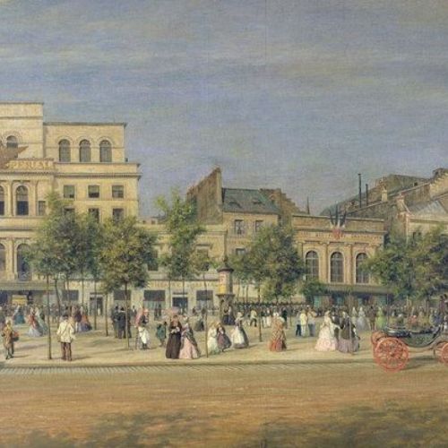 Boulevard du Temple vers 1860 par Adolphe Martial Potemont (1827-1883)