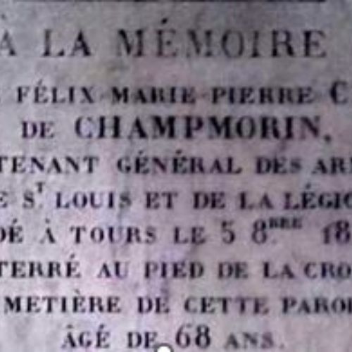 Sépulture de CHAMPMORIN Marie Pierre de Félix CHESNON de