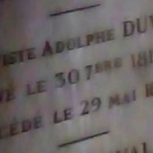 Adolphe Jean-Baptiste Duval dans la chapelle familiale à Passy © MCP