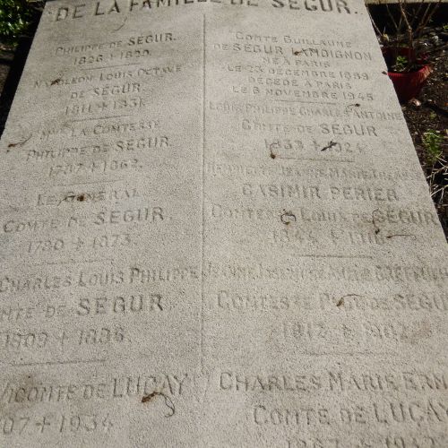 Sépulture de SÉGUR Philippe Paul de © MCP
