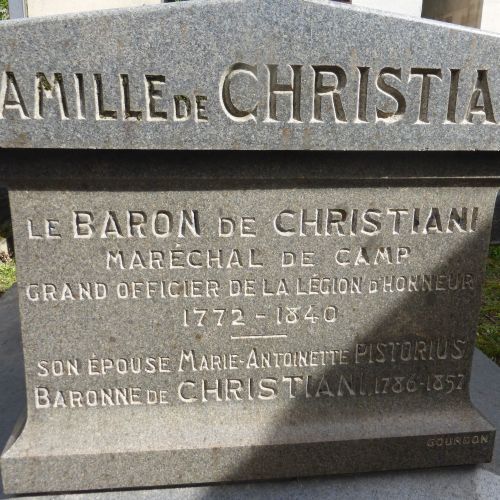 Sépulture de CHRISTIANI Charles Joseph © MCP
